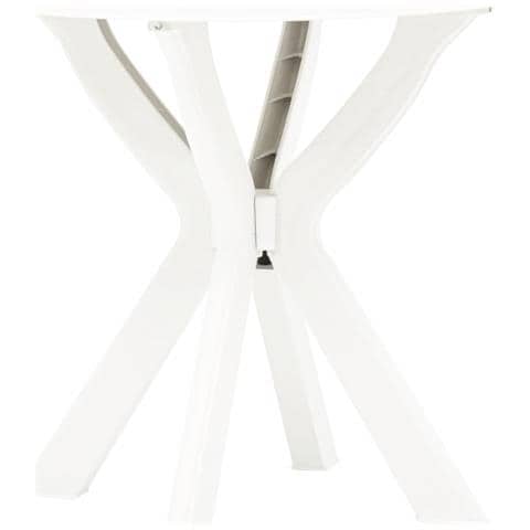 Tavolo Da Bistrot Bianco Ø70 Cm In Plastica - Foto 2