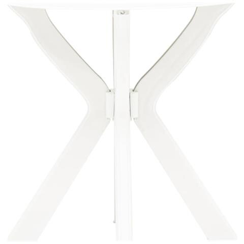Tavolo Da Bistrot Bianco Ø70 Cm In Plastica - Foto 1