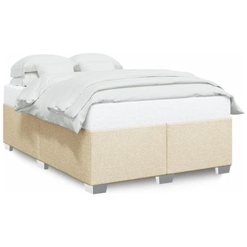 Giroletto Senza Materasso Crema 140x200 Cm In Tessuto - Foto 1