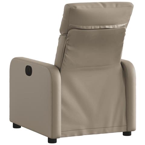 Poltrona Reclinabile Cappuccino In Similpelle - Foto 2