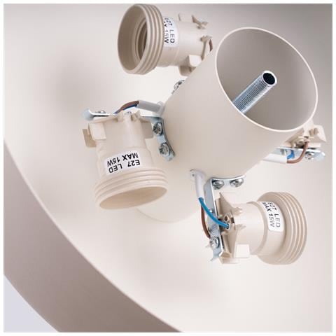Lampada Da Soffitto Omiq Beige Sl. 1679 - Moderno Lampada Da Soffitto Beige 15x30x30 Cm - Foto 8
