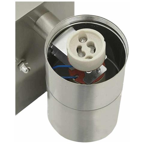 Lampade da Parete Esterne 2 pz Argento Acciaio Inossidabile IP44 - Foto 9