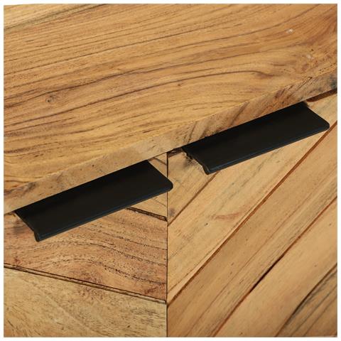 Credenza 70x35x75 cm Legno Massello di Acacia - Foto 9
