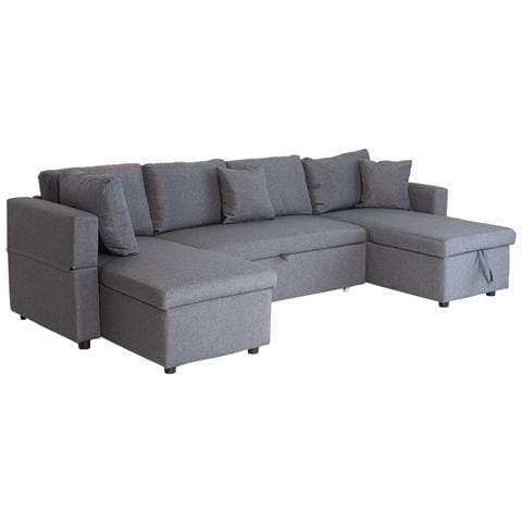 Scottdivano Letto Panoramico A 4 Posti, Grigio Screziato - Foto 1