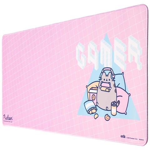 Tappetino Da Gioco Xxl Compatibile Con Pc Da Gaming Con Superficie Antiscivolo, Blu / Rosa - Foto 1
