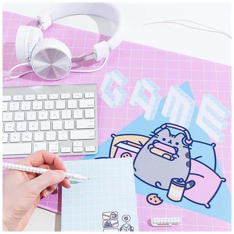 Tappetino Da Gioco Xxl Compatibile Con Pc Da Gaming Con Superficie Antiscivolo, Blu / Rosa - Foto 5