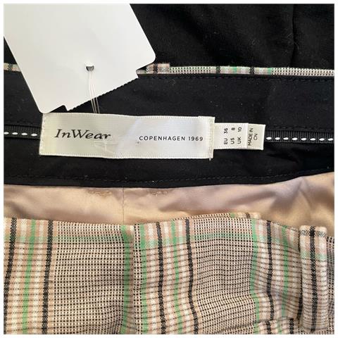 Gonna Midi Comoda Elegante Alla Moda Grigia A Quadri Taglia 36 - Foto 5