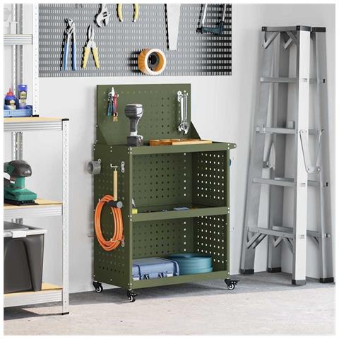 Carrello per Attrezzi con ruota Oliver verde 65 x 35 x 111 cm - Foto 2
