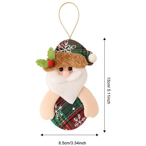 Set Di 4 Ornamenti Decorativi Natalizi - Pendenti Appesi Con Anziani Ballerini - Foto 2