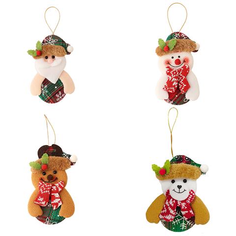 Set Di 4 Ornamenti Decorativi Natalizi - Pendenti Appesi Con Anziani Ballerini - Foto 1