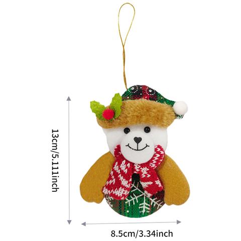 Set Di 4 Ornamenti Decorativi Natalizi - Pendenti Appesi Con Anziani Ballerini - Foto 7