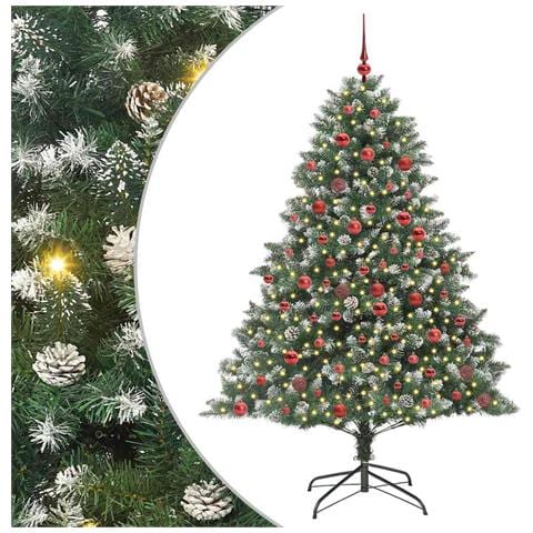 Albero di Natale artificiale con 300 LED Verde 180 cm - Foto 1
