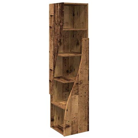 Mobile angolare Bianco 32x32x140cm Legno multistrato - Foto 1
