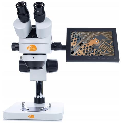 Mikroscopio Stereoscopico Trinoculare Mercury Pro Msmp-t-ps1 - Display 8"" | Zoom 7x-45x | Ideale Per Elettronica E Gioielleria - Foto 2