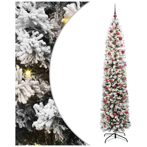 Albero di Natale artificiale con 300 LED Verde 240 cm - Foto 1