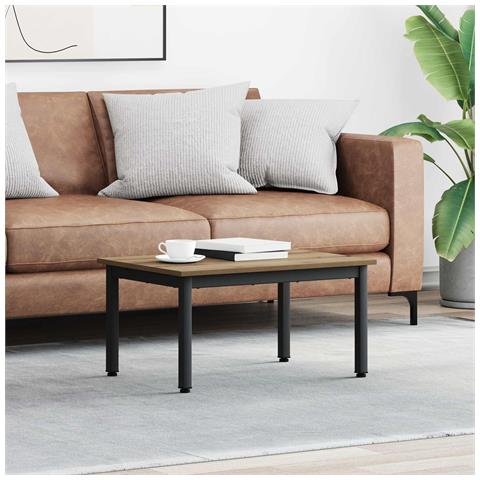 Tavolino da salotto Rovere Artigianale 70 x 50 x 36 cm - Foto 2