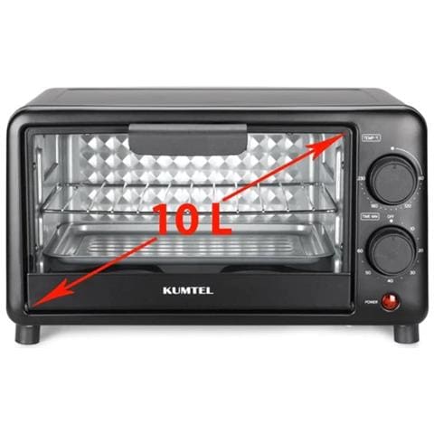 Forno elettrico 800W 10 Litri colore Nero HMFR-10 - Foto 1