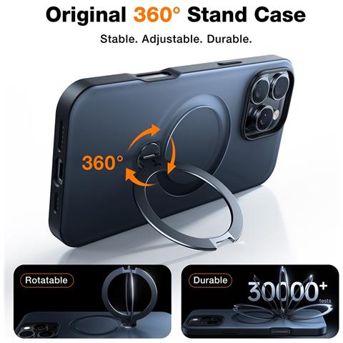 Cover per iPhone 16 Pro Max - TPU+PC, Nero, MagSafe - Foto 2