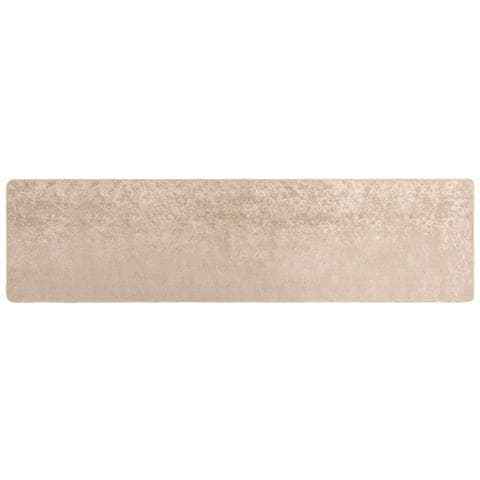 Runner Tappeto MARSA Beige 100 x 450 cm Poliestere e PVC - Foto 1