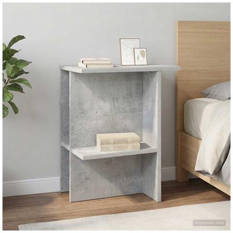 Tavolino da salotto 2 pcs Grigio Cemento 40 x 30 x 49 cm - Foto 2