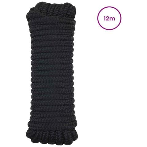 Corda da Barca 12 m 1.4 Nero Poliestere - Foto 2