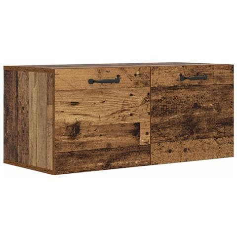 Armadietto a muro A parete Legno antico 80 x 36,5 x 35 cm - Foto 1