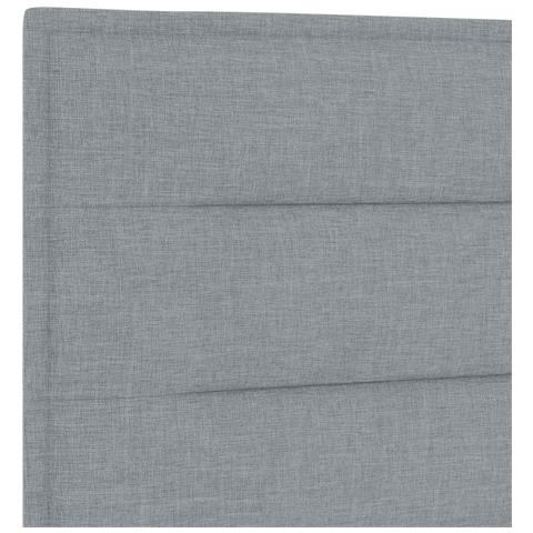 Letto box spring con materasso Grigio Chiaro 140 x 200 cm - Foto 10