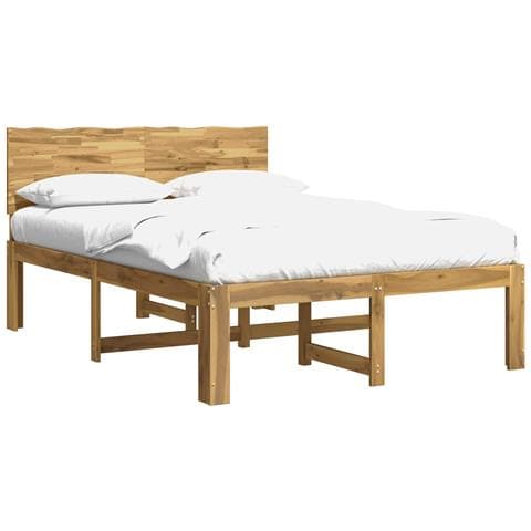 Letto matrimoniale con testiera ROSTOCK Bianco 120 x 200 cm - Foto 1