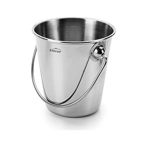 Mini secchiello in acciaio inox, grigio, 9x5x9 cm - Foto 1