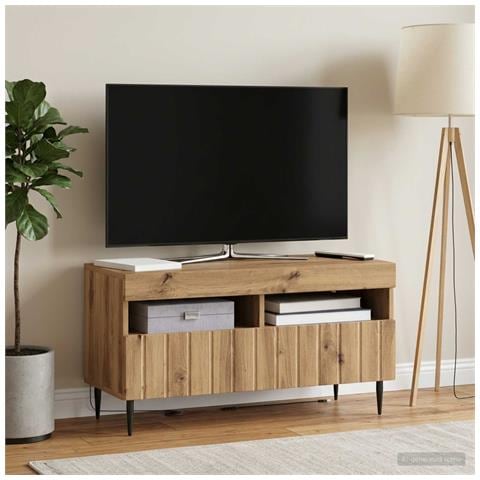 Mobile TV LED Rovere Artigianale Legno ingegnerizzato - Foto 2