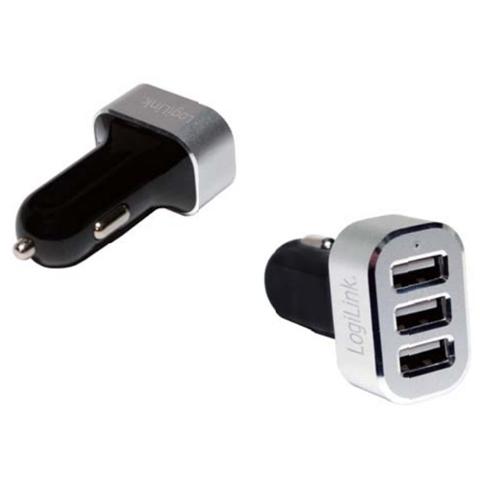 IUSB3-CAR-3P - Caricatore Universale da Auto 3p USB 5100 mAh Nero / Silver - Foto 4
