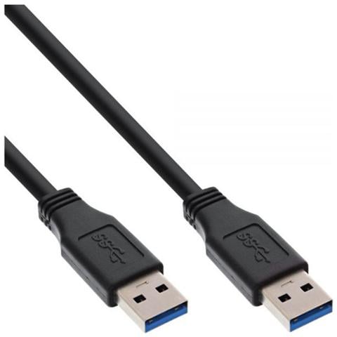 0.5m USB 3.0 0.5m USB A USB A Nero cavo USB - Foto 1
