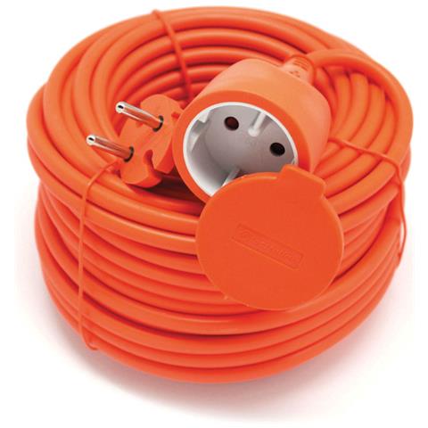 04020 Prolunga Giardino 15 Mt Spina E Presa Europea 2 Poli - Sezione Cavo 2x1,5 Mm² - Foto 2
