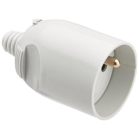 Fiche Femelle 2p+t 16 A Sortie Droite A Coiffe Gris - Foto 1