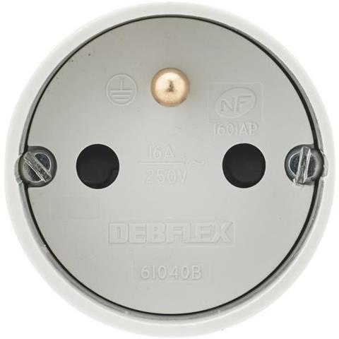 Fiche Femelle 2p+t 16 A Sortie Droite A Coiffe Gris - Foto 4