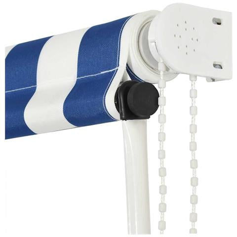 Tenda Da Sole Retrattile 350x150 Cm Blu E Bianco - Foto 2