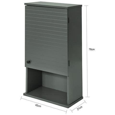 Pensile Bagno Sospeso L40*p21*a76 Cm Grigio Stile Industriale Bzr25-dg - Foto 2