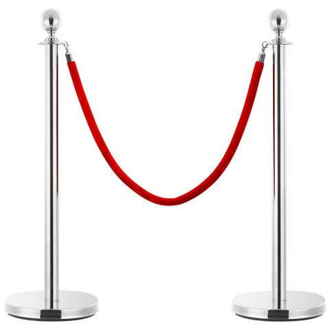 Set Transenne Separacode Vip 3 Pz In Acciaio Inox Argento - Foto 1