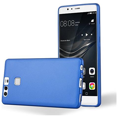 Custodia Compatibile Con Huawei P9 In Blu Metallico - Coperchio Protettivo In Silicone Tpu Flessibile - Foto 1