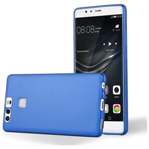 Custodia Compatibile Con Huawei P9 In Blu Metallico - Coperchio Protettivo In Silicone Tpu Flessibile - Foto 2