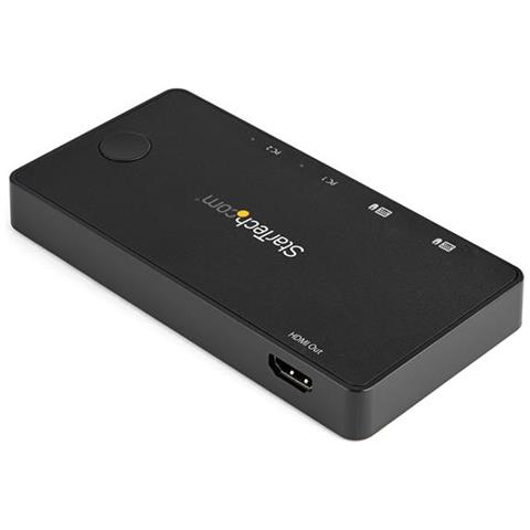 2 Port Usb C Kvm Switch - Hdmi 4k 60hz W / Usb Type C Cables In - Foto 2