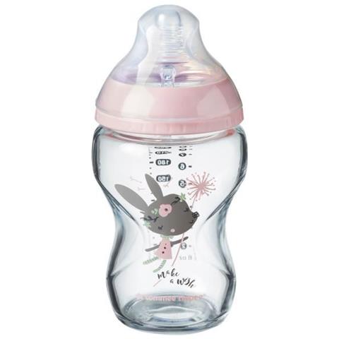 Biberon Ctn Verre 250ml Dcor Fille - Foto 1