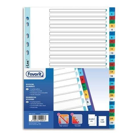 Divisore Intercalare Alfanumerico 1-31 400132469 - Foto 1