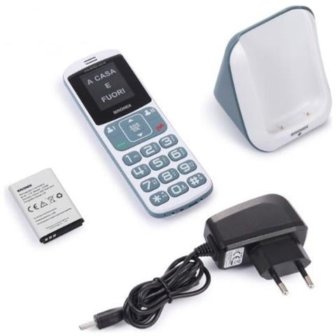 Senior Phone Display 1.77" con Tasti Grandi + Tasto SOS Bluetooth Colore Bainco / Grigio - Italia - Foto 3