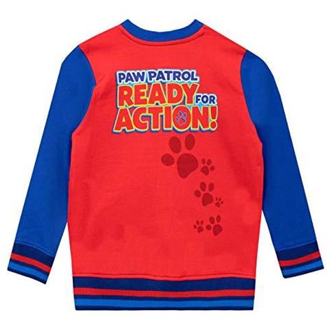 Paw Patrol Ragazzi Chase Marshall E Macerie Felpa Et Rosso 5 A 6 Anni - Foto 2