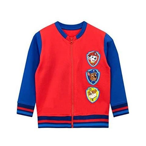 Paw Patrol Ragazzi Chase Marshall E Macerie Felpa Et Rosso 5 A 6 Anni - Foto 1