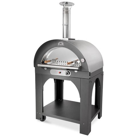 PIZZA MIA - Forno Pizza A Gas Ade Con Carrello Camera Cottura 100x80 Cm  Tetto Inox 304 - ePRICE
