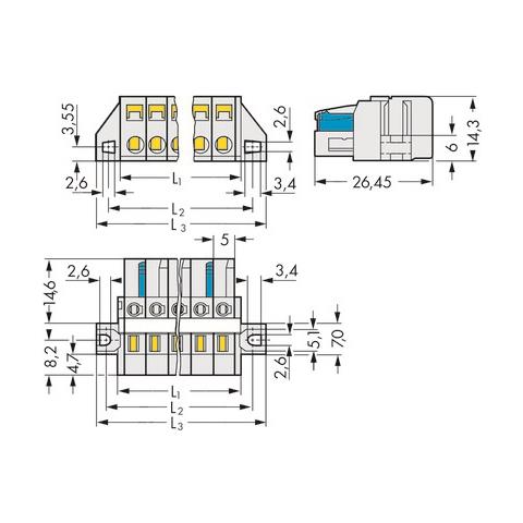 721-114/027-000 Grigio cavo di collegamento - Foto 3