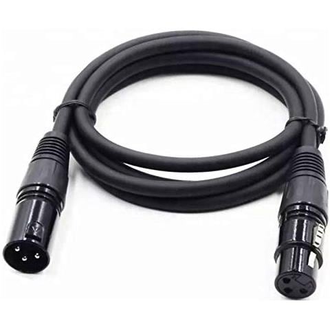 Cavo Xlr Dmx Cannon 5 Metri Maschio / femmina Bilanciato, Professionale Per Microfono, Mixer, Casse, Amplificatore - Foto 1