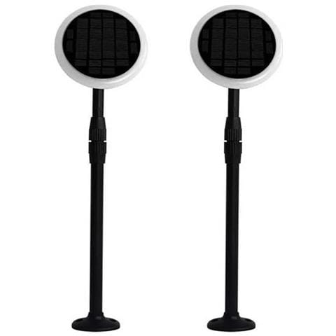 V-tac Vt-943 Lampada Led Da Giardino 3w 4000k 360° Orientabile Fissaggio A Terra 2in1 Autoalimentato Con Pannello Solare 42~80cm Regolabile Ip65 Box 2pcs / pack - Sku 6667 - Foto 1